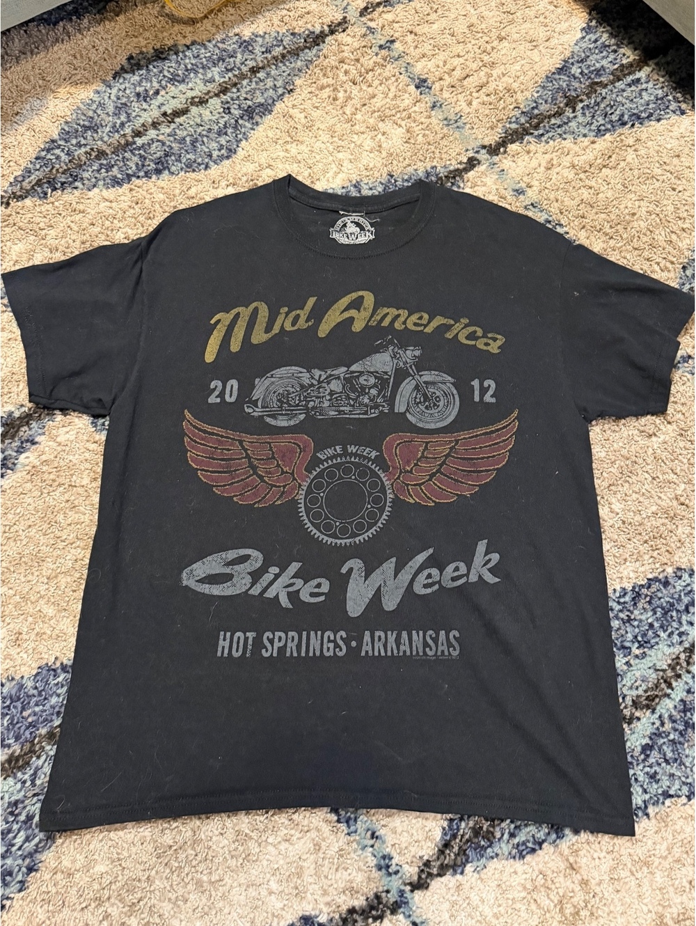 Black 'Mid America Bike Week' Tee